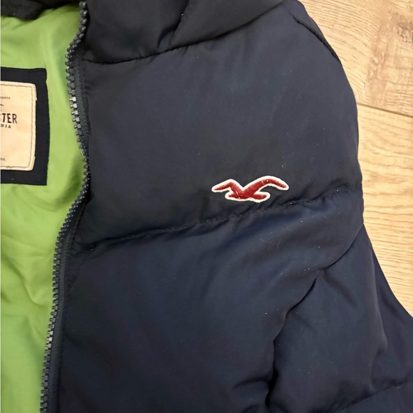 Y2K Hollister Puffer Vest Navy and Green Puffer Vest - Picture 3 of 7